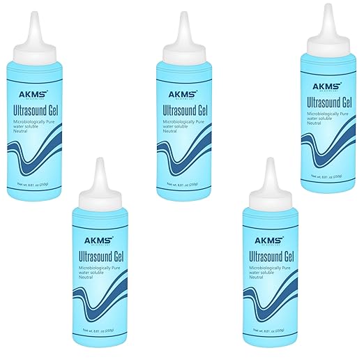 Microbiologically Pure Water Ultrasound Gel - Pack of 5 bottles