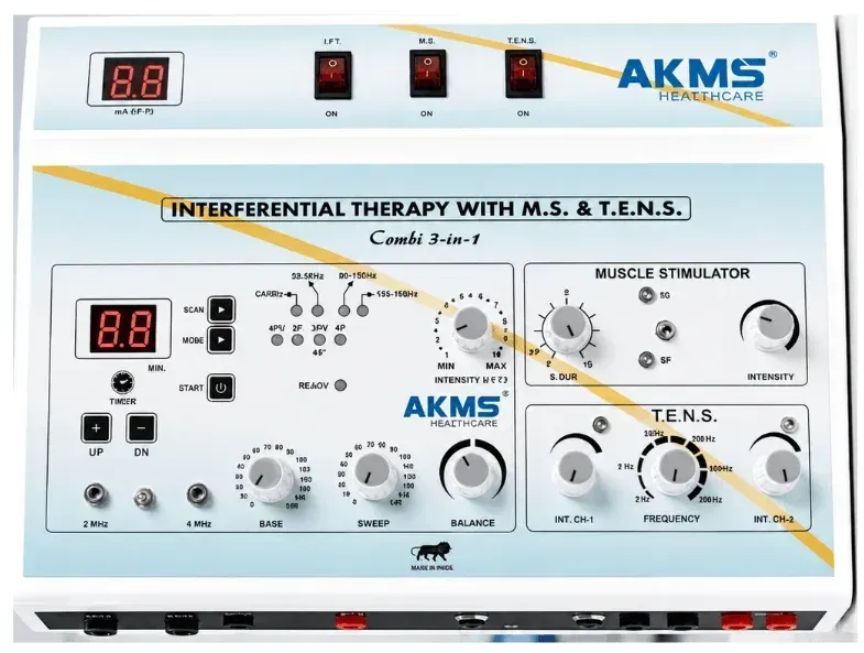 3 in 1 IFT MS Tens Physiotherapy Machine Electrotherapy Combo