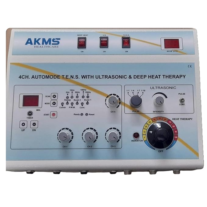4 -Channel Automode T.E.N.S Unit with Ultrasonic & Deep Heat Therapy