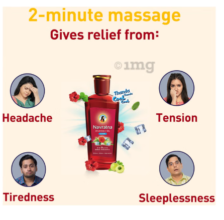 Navratna Cool Ayurvedic Oil | Relieves, Relaxes & Rejuvenates the Body, Mind & Scalp - Image 6