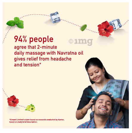 Navratna Cool Ayurvedic Oil | Relieves, Relaxes & Rejuvenates the Body, Mind & Scalp - Image 8