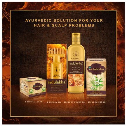 Indulekha Bringha Oil Reduces Hair Fall and Grows New Hair Oil - Image 4
