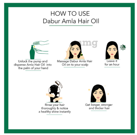 Dabur Amla Hair Oil | For Stronger, Longer & Thicker Hair - Image 8