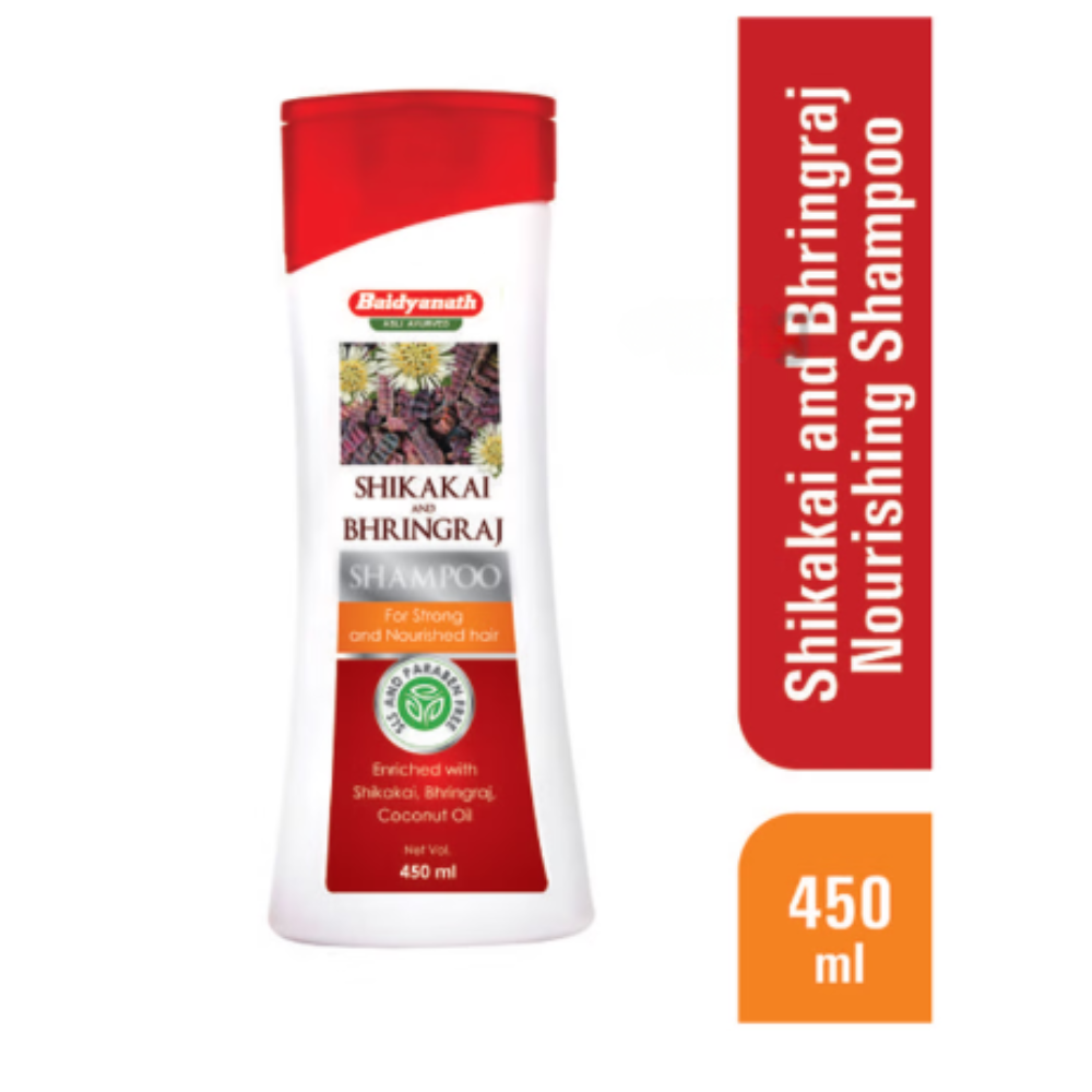Baidyanath (Nagpur) Shikakai and Bhringraj Supports Strong And Nourished Hair Shampoo - Image 2