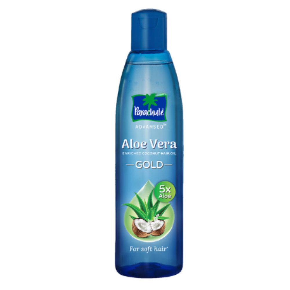 Parachute Advanced 5x Aloe Vera Enriched Coconut Hair Oil Gold | For Soft Hair
