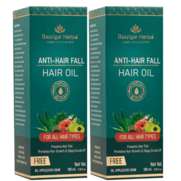 Baazigar Herbal Anti-Hair Fall Oil (100ml Each)