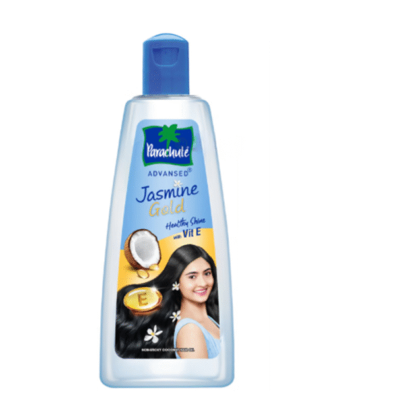 Parachute Advanced Jasmine Gold Hair Oil with 8x Vitamin E | For Strong & Shiny Hair | Non-Sticky