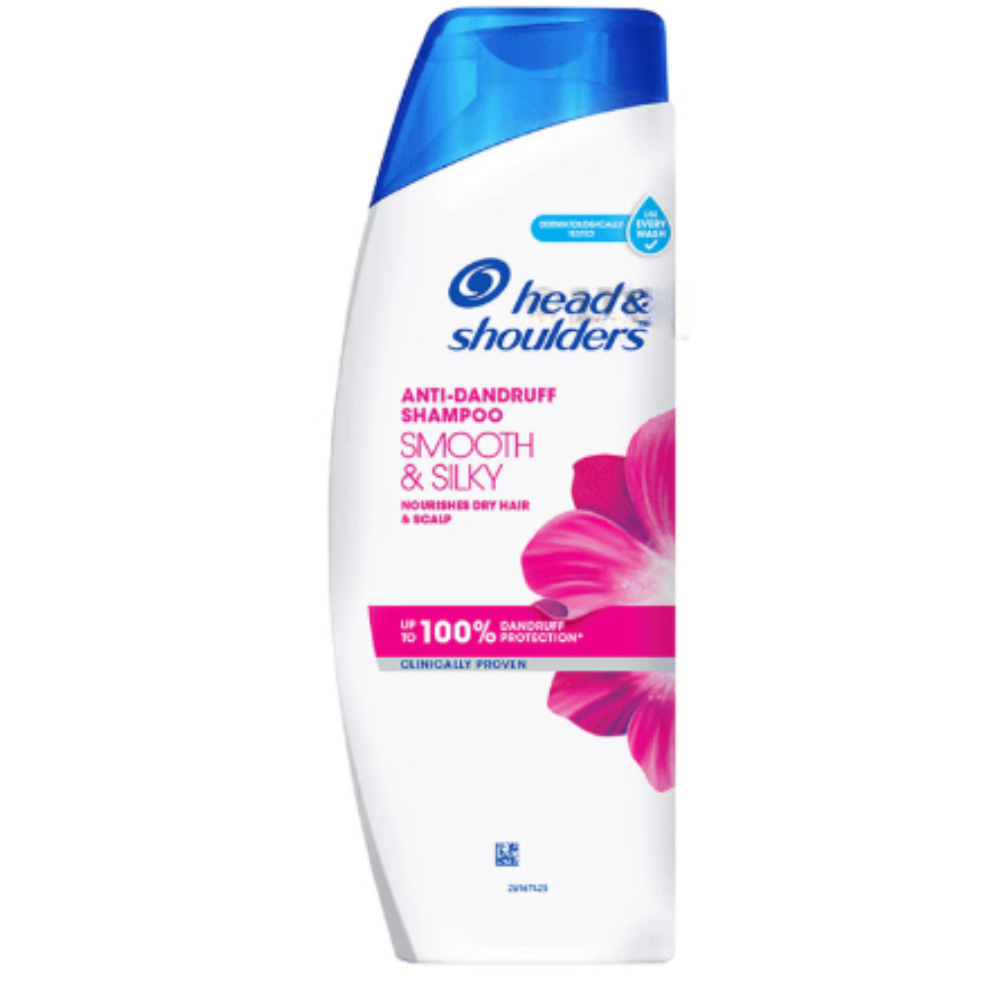 Head & Shoulders Smooth & Silky Anti-Dandruff Shampoo | For Hair Care