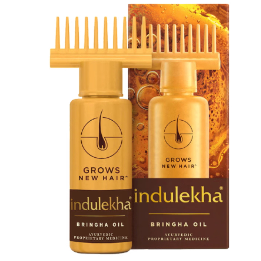 Indulekha Bringha Oil Reduces Hair Fall and Grows New Hair Oil