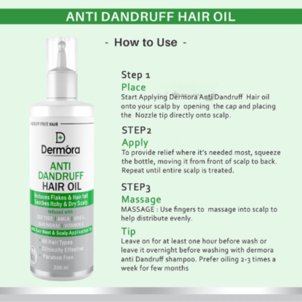 Dermora Anti Dandruff Hair Oil - Image 5