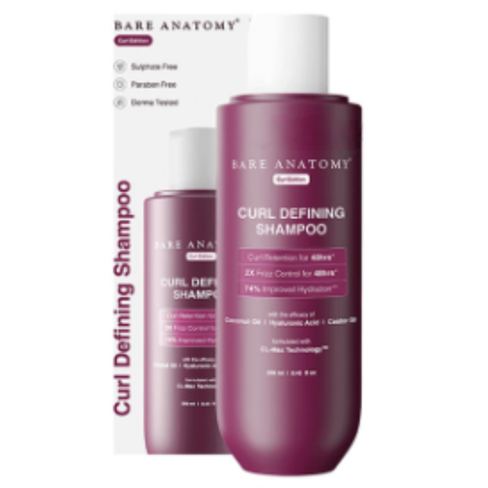 Bare Anatomy Combo Pack of Curl Defining Shampoo (250ml), Curl Defining Gel (140ml), Curl Intensifying Leave-In Conditioner (140ml) & Cure Enhancing Mask (250gm) - Image 2