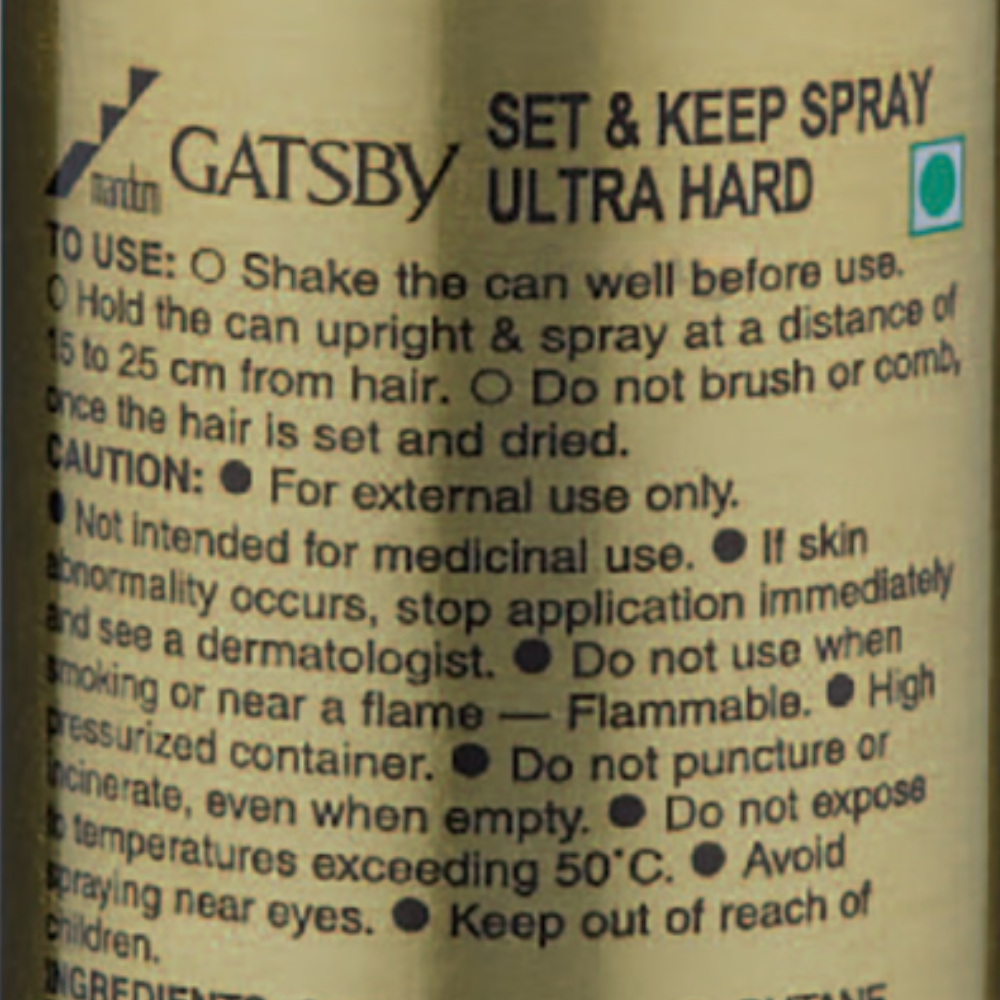 Gatsby Set & Keep Hair Spray Ultra Hard - Image 6