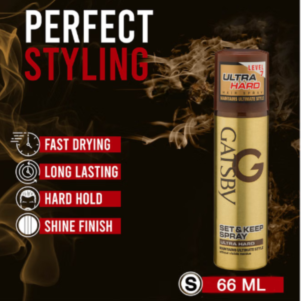 Gatsby Set & Keep Hair Spray Ultra Hard - Image 3