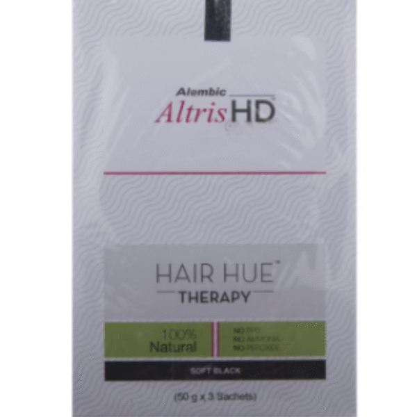 Altris HD Hair Hue Therapy | No PPD, No Ammonia & No Peroxide | Colour Soft Black