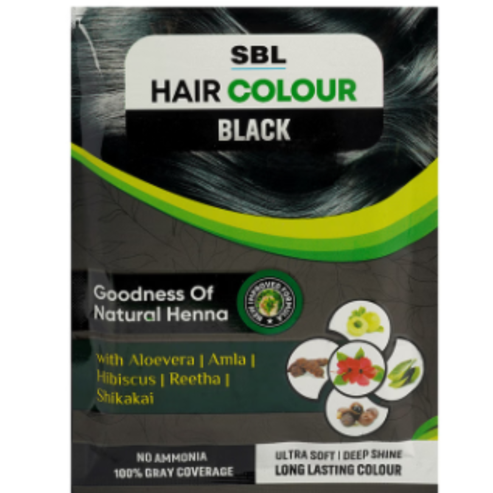SBL Hair Colour 12 Sachets Black - Image 3