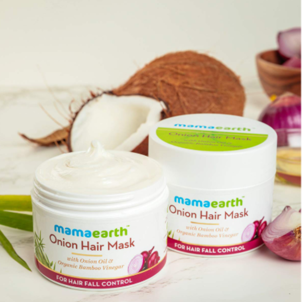 Mamaearth Onion Hair Mask | For Healthy Hair & Scalp - Image 7