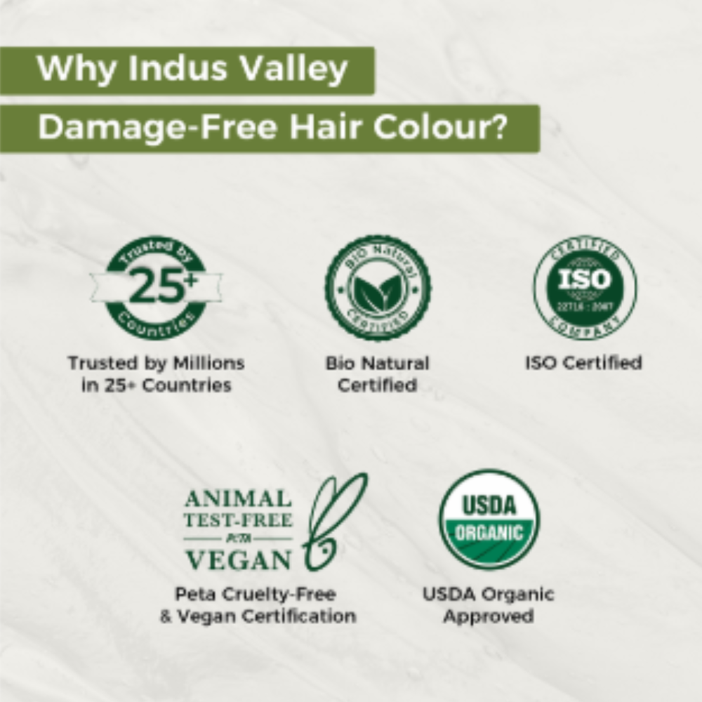 Indus Valley Organically Natural Hair Colour Gel | No Ammonia | Dark Brown - Image 7