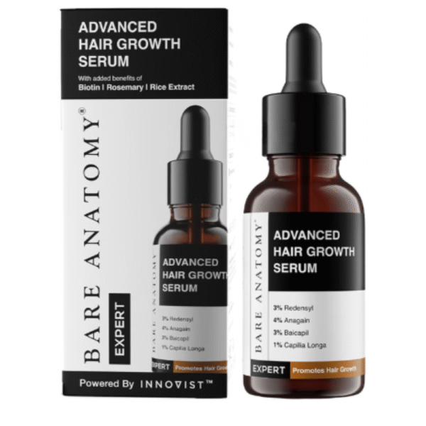 Bare Anatomy Advanced Hair Growth Serum | 3% Redensyl + 4% Anagain + 3% Baicapil & Rosemary