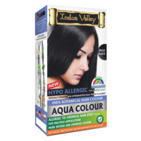 Indus Valley 100% Botanical Hair Aqua Colour Indus Black