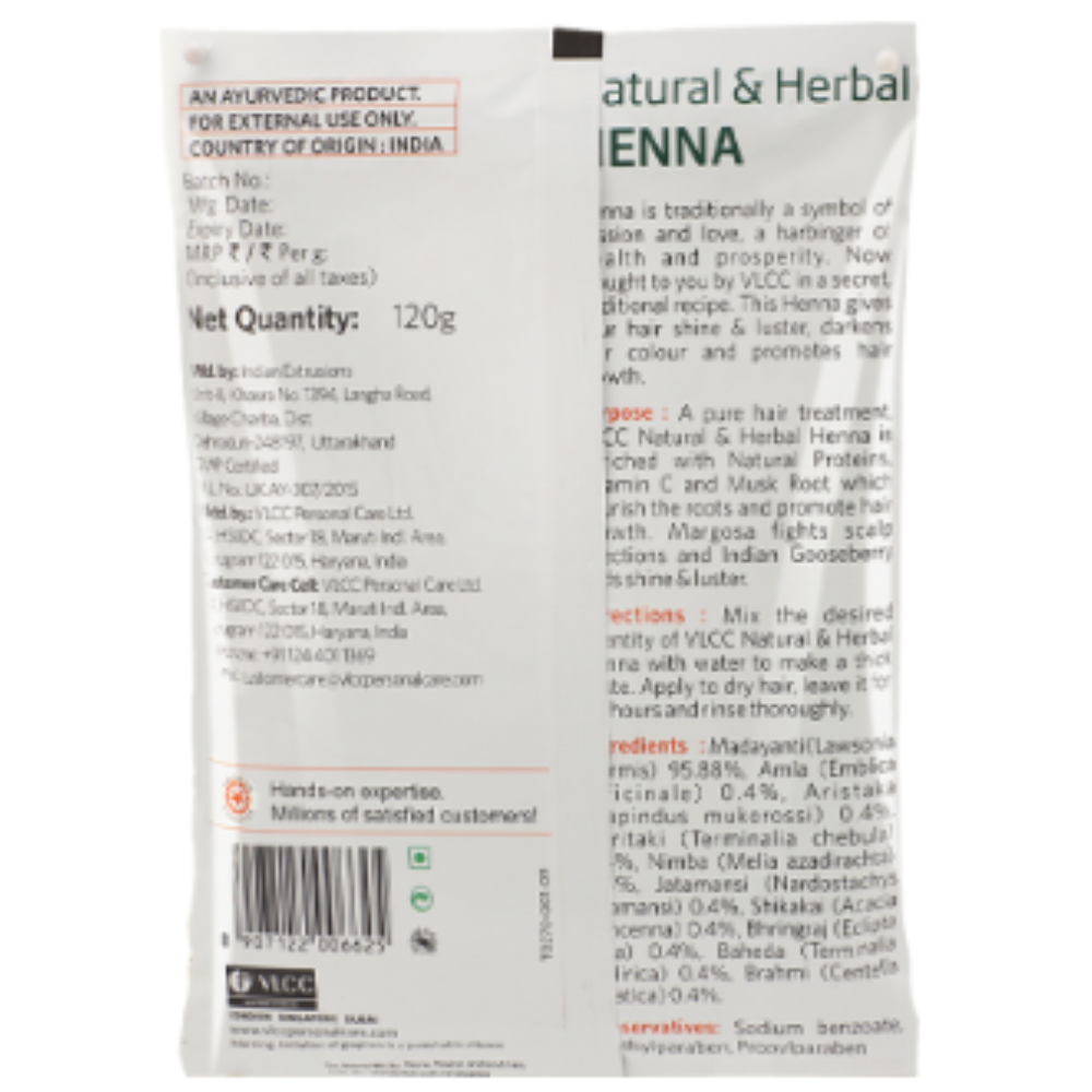 VLCC Natural & Herbal Henna (120gm Each) - Image 4