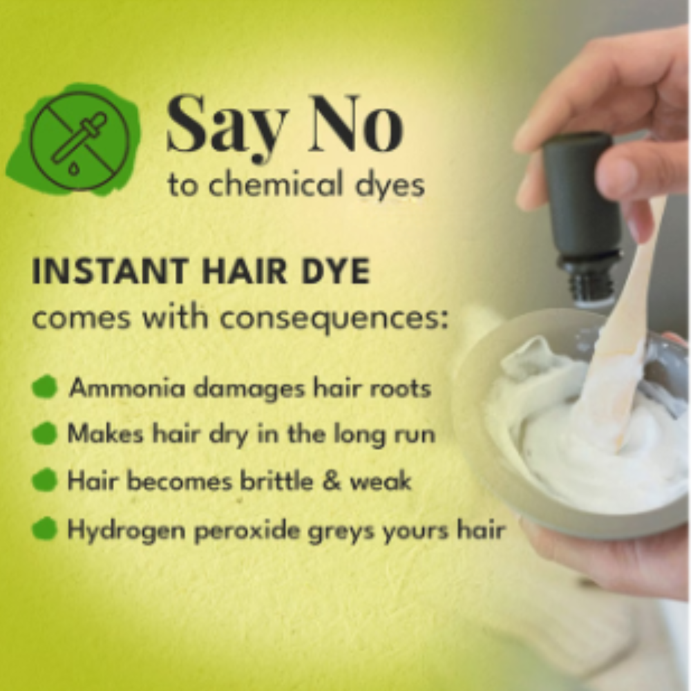 Veda Natural Hair Colours Heena & Indigo (250gm Each) - Image 5