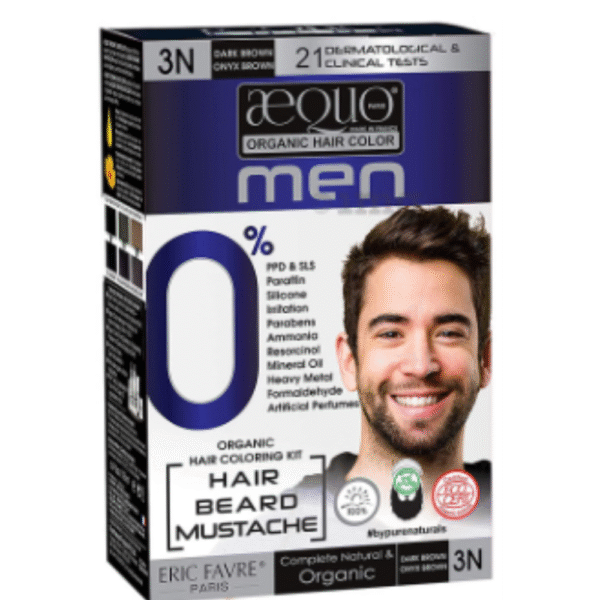 Aequo Organic Hair Color Men Dark Brown 3N
