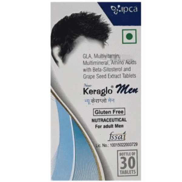 Keraglo Men Tablet with Multivitamin, Multimineral & Natural Extracts Gluten Free