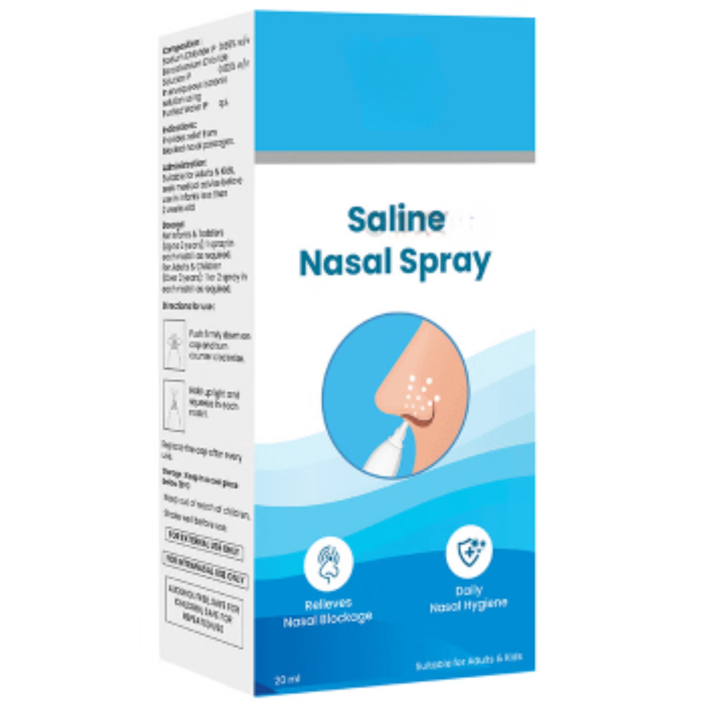 Saline Nasal Spray to Clears Nasal Congestion, Moisturise Passages & Daily Cleansing - Image 3