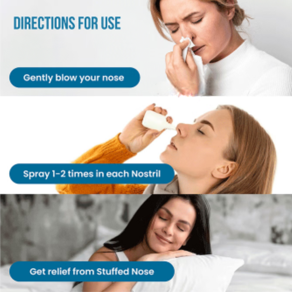 Saline Nasal Spray to Clears Nasal Congestion, Moisturise Passages & Daily Cleansing - Image 2