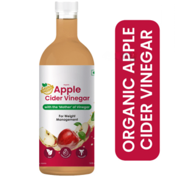 Organic Apple Cider Vinegar (500ml Each) ACV with “Mother of Vinegar” | Healthy Weight & Wellbeing