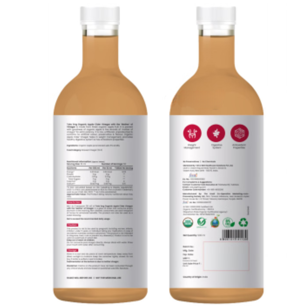 Organic Apple Cider Vinegar (500ml Each) ACV with “Mother of Vinegar” | Healthy Weight & Wellbeing - Image 3