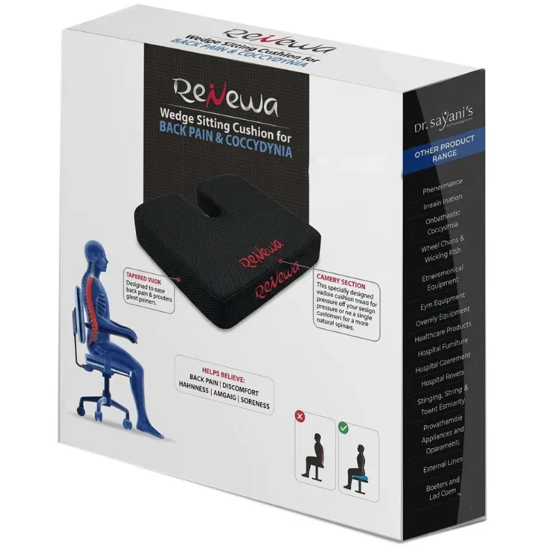 Orthopedic Coccyx Wedge Seat Cushion 1