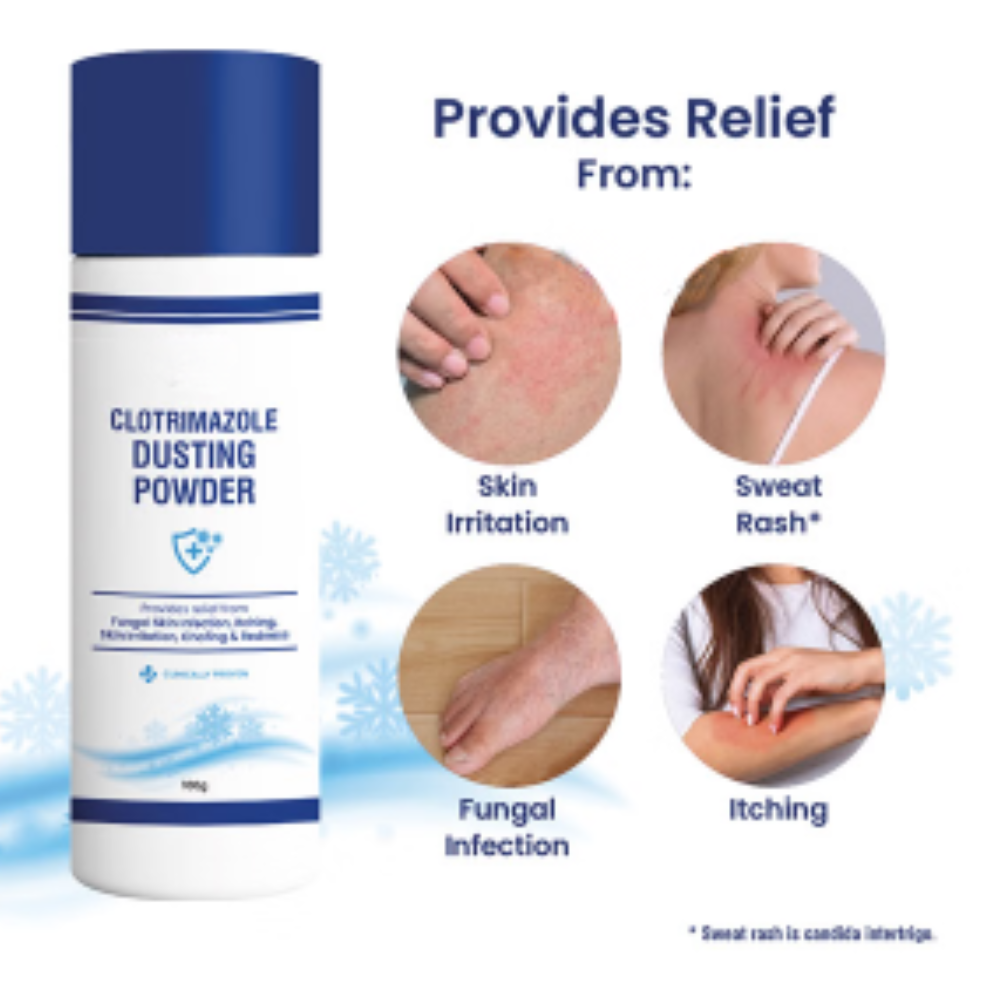 Combo Pack of Glucose + Drink for Instant Energy Orange (500gm) & Antifungal Dusting Powder (100gm) - Image 11