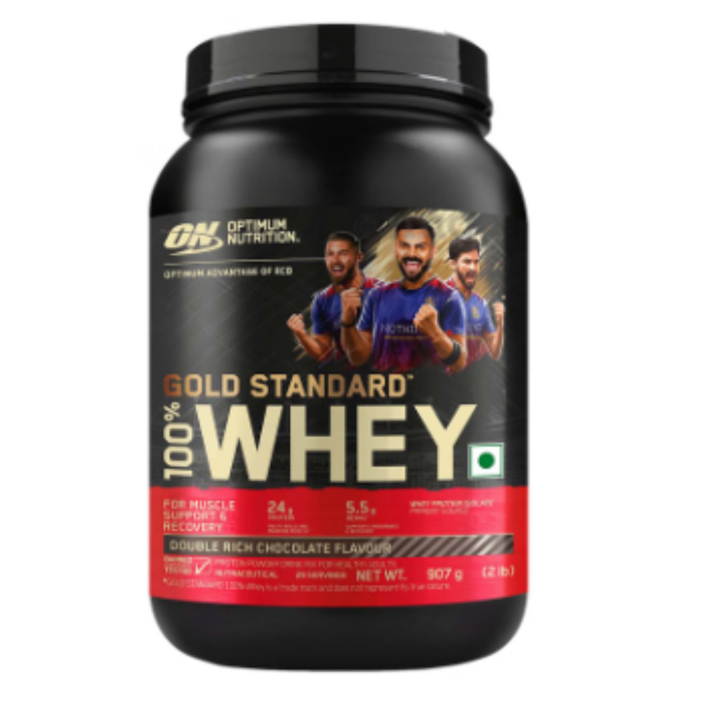 Optimum Nutrition (ON) Gold Standard 100% Whey Protein | For Muscle Recovery | No Added Sugar | Flavour Powder Double Rich Chocolate