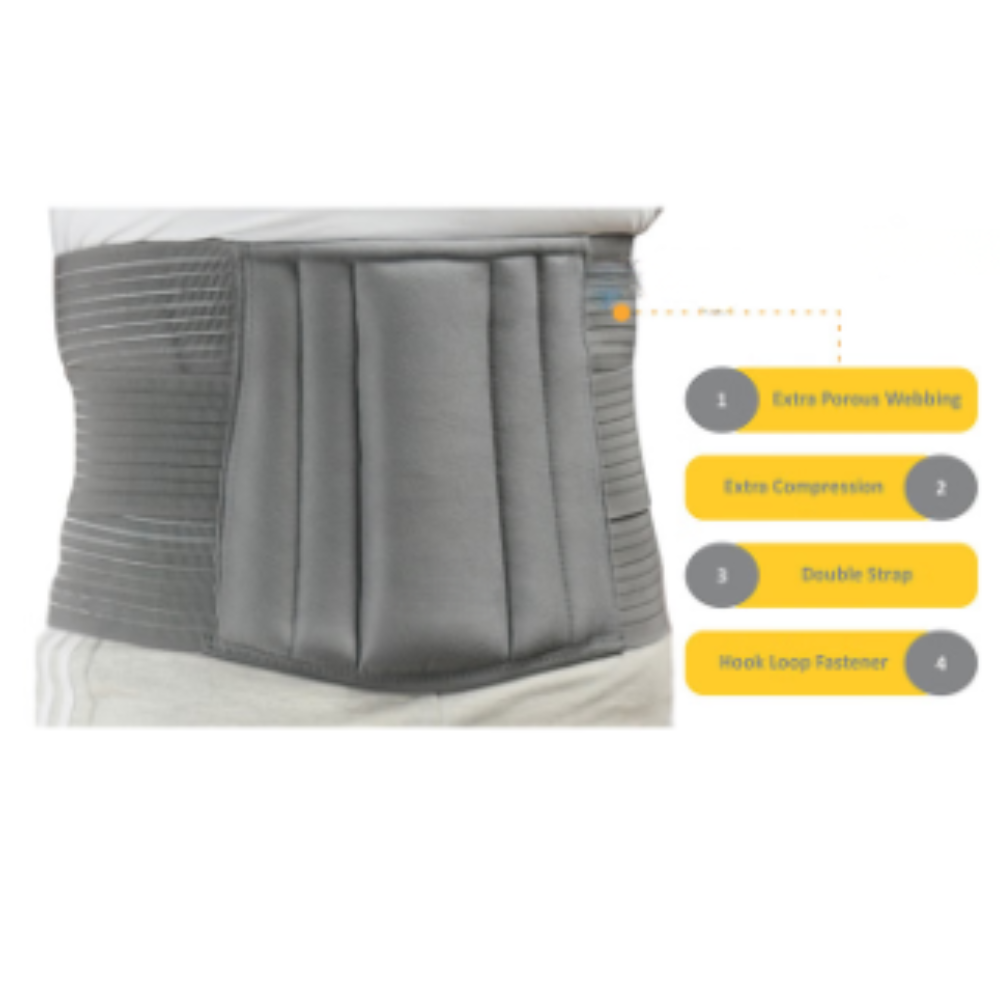 Lumbar Sacral Belt for Back Pain XXL Grey - Image 2