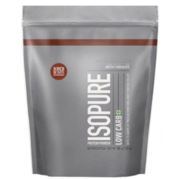 Isopure Low Carb 100% Whey Protein Isolate for Fitness | No Added Sugar | Flavour Dutch Chocolate