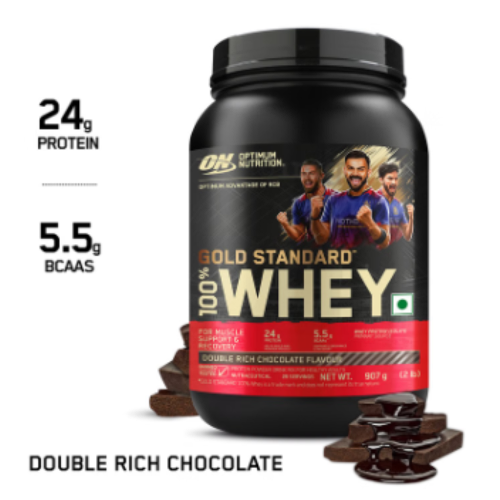 Optimum Nutrition (ON) Gold Standard 100% Whey Protein | For Muscle Recovery | No Added Sugar | Flavour Powder Double Rich Chocolate - Image 4