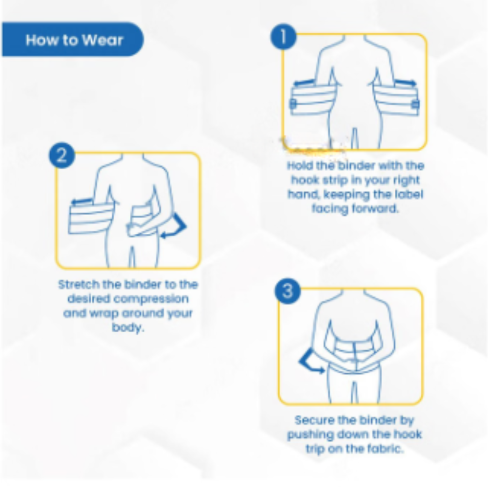 Abdominal Belt Black, Abdominal Support for post Delivery, Slimming Waist, and Lower Back Pain Universal - Image 5