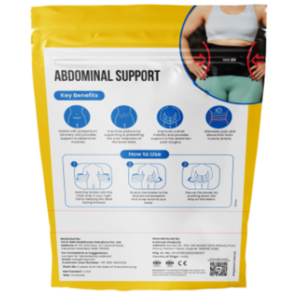Abdominal Belt Black, Abdominal Support for post Delivery, Slimming Waist, and Lower Back Pain Universal - Image 4