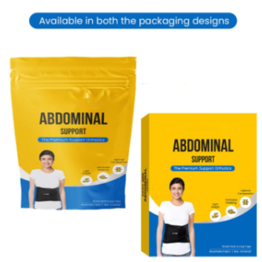 Abdominal Belt Black, Abdominal Support for post Delivery, Slimming Waist, and Lower Back Pain Universal - Image 2