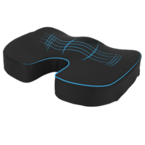 Comfort Orthopedic Memory Coccyx Seat Cushion for Sciatica, Back Pain Relief & Hip Support