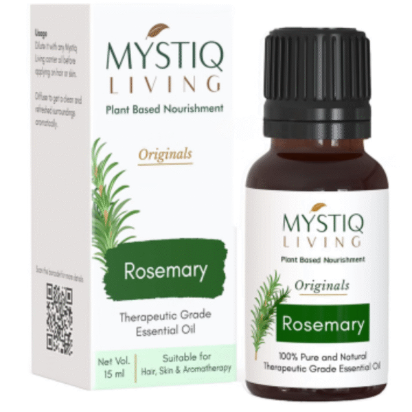 Mystiq Living Rosemary Essential Oil 100% Pure Therapeutic Grade