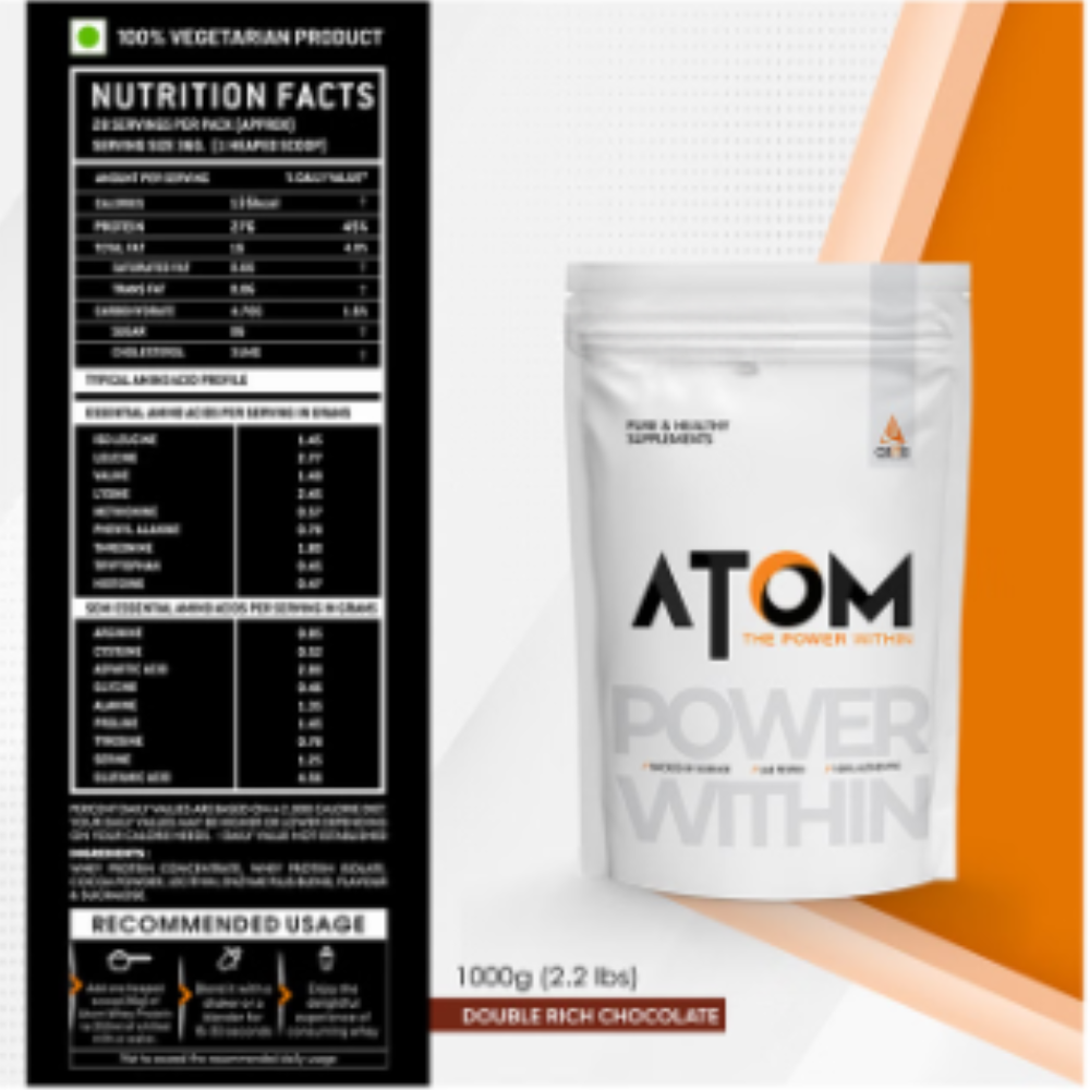 AS-IT-IS Nutrition Atom Whey Protein Enzyme Blend Double Rich Chocolate - Image 4