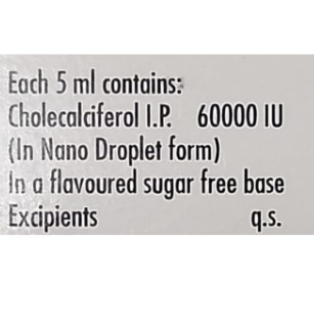 Arachitol Nano Bottle 60K IU Vitamin D3 Oral Solution (5ml each) | Bone, Joint and Muscle Care Abbott India Limited - Image 3