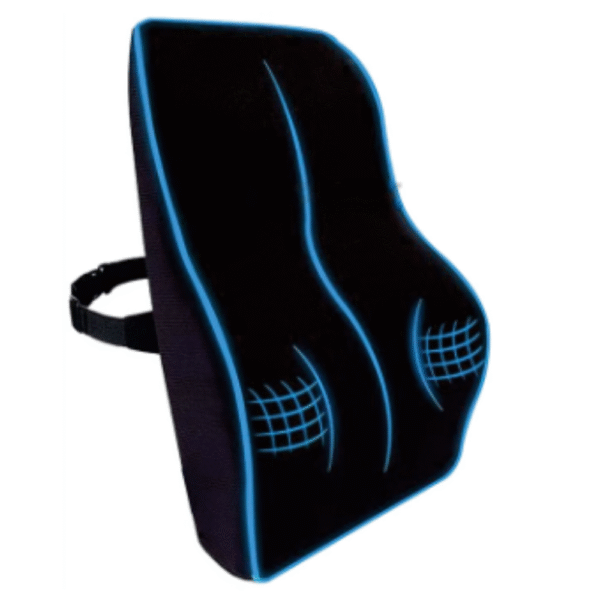 Superfine Comfort Orthopedic Lumbar Back Rest Chair Memory Foam Seating Cushion for Sciatica, Back Pain Relief