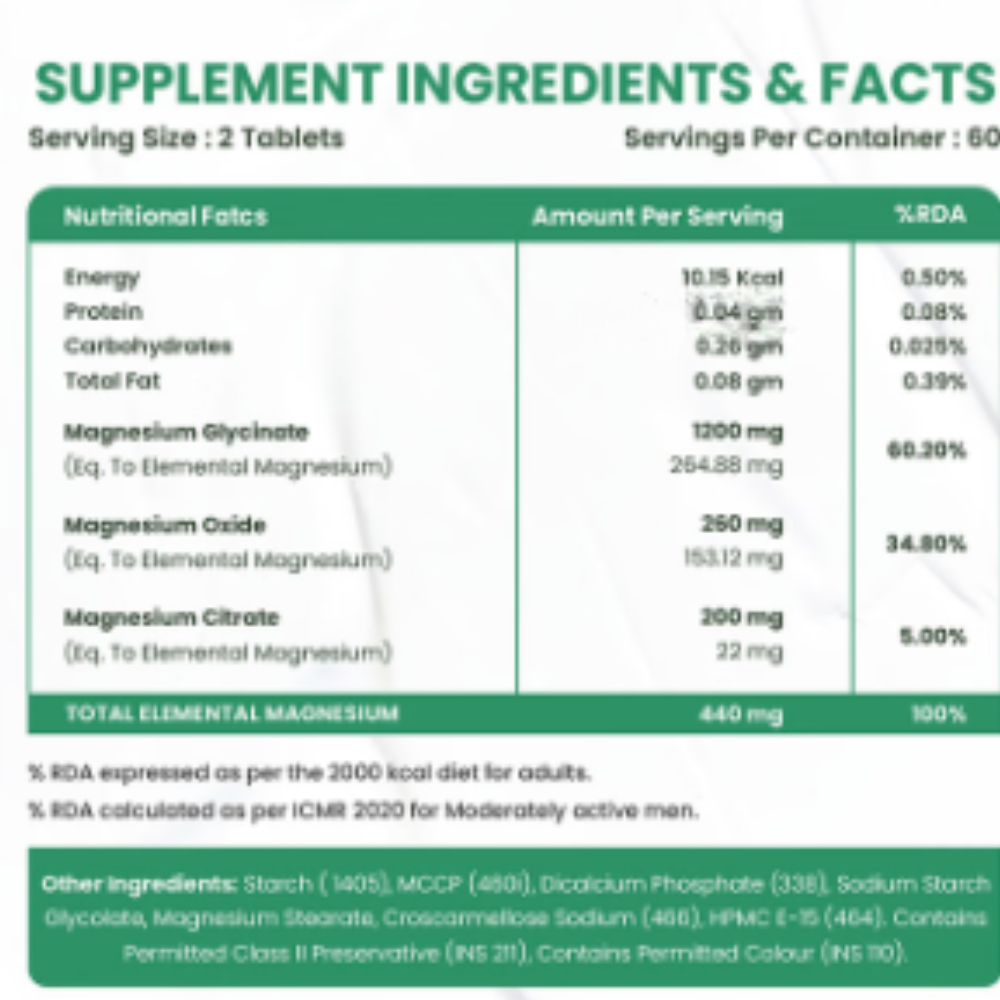 Vlado's Himalayan Organics Magnesium Citrate + Glycinate Tablet - Image 4