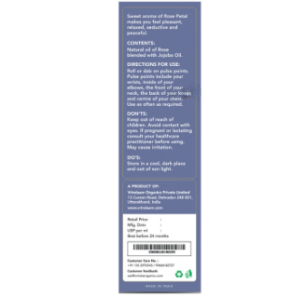 Vrinda Rose Aromatic Oil Roll On - Image 7