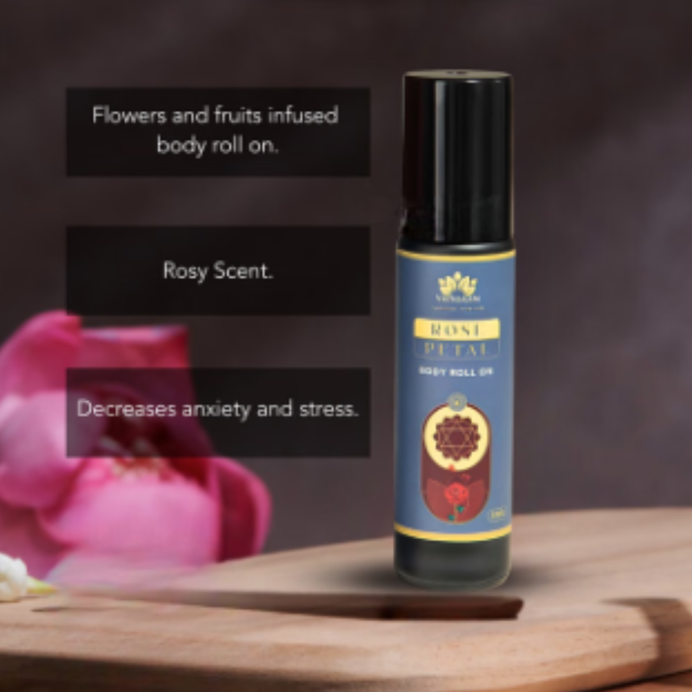 Vrinda Rose Aromatic Oil Roll On - Image 3