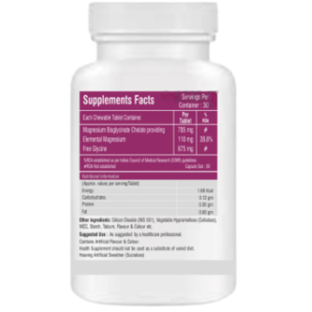 Friska Zapmag with Magnesium Bisglycinate Chelate 785mg for Heart, Bones, Muscles & Sleep Support Chewable Tablet - Image 4