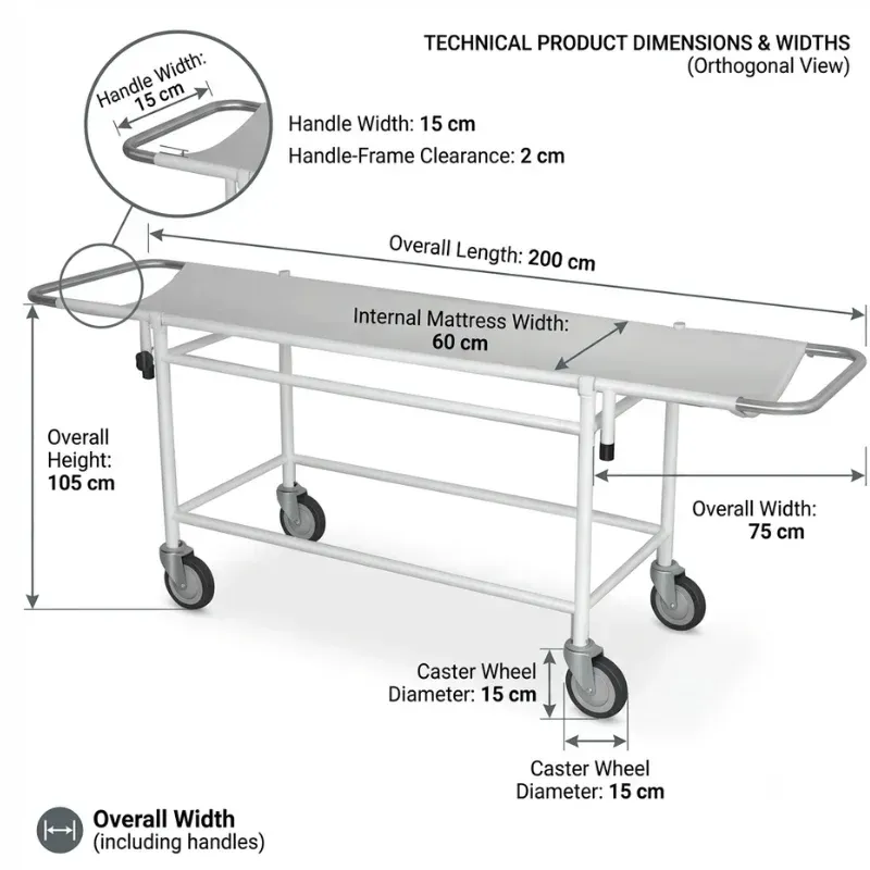 Hospital Stretcher Trolley 2